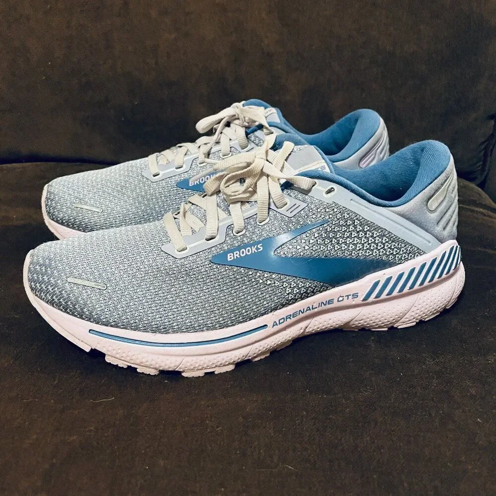 Excellent Brooks Adrenaline GTS 22 Womens Running Shoes 11 B US Blue Pink